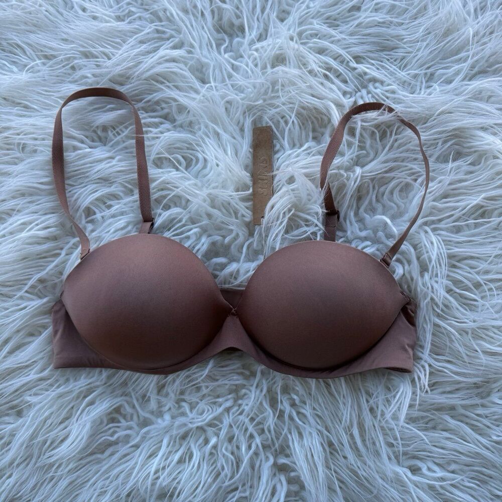Skims Ultimate Push Up Strapless Bra Sienna Size 32C